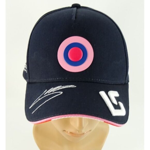 Official Racing Point F1 Team Lance Stroll #18 BWT Navy Blue Baseball Cap Hat - Picture 2 of 8